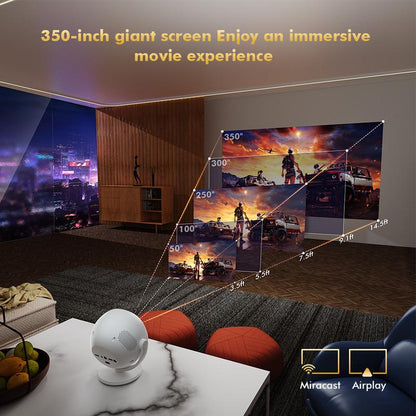 Mini Smart Portable Projector 4k HD