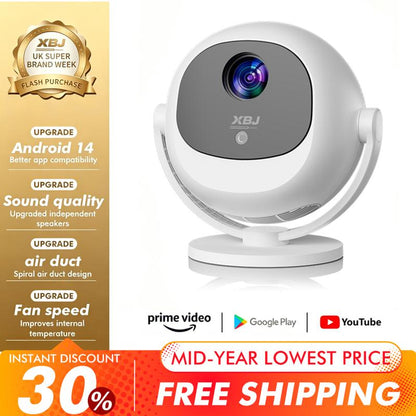 Mini Smart Portable Projector 4k HD